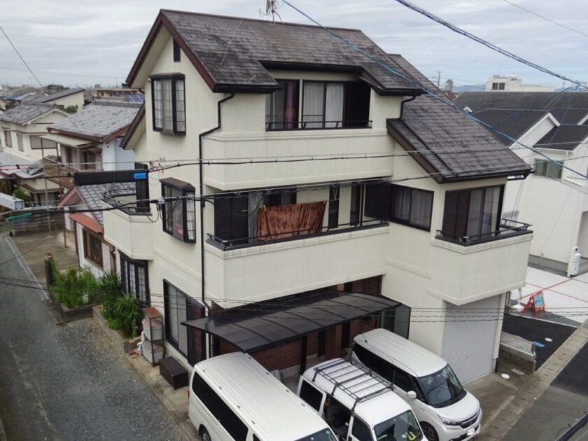 外壁屋根塗装　施工前写真