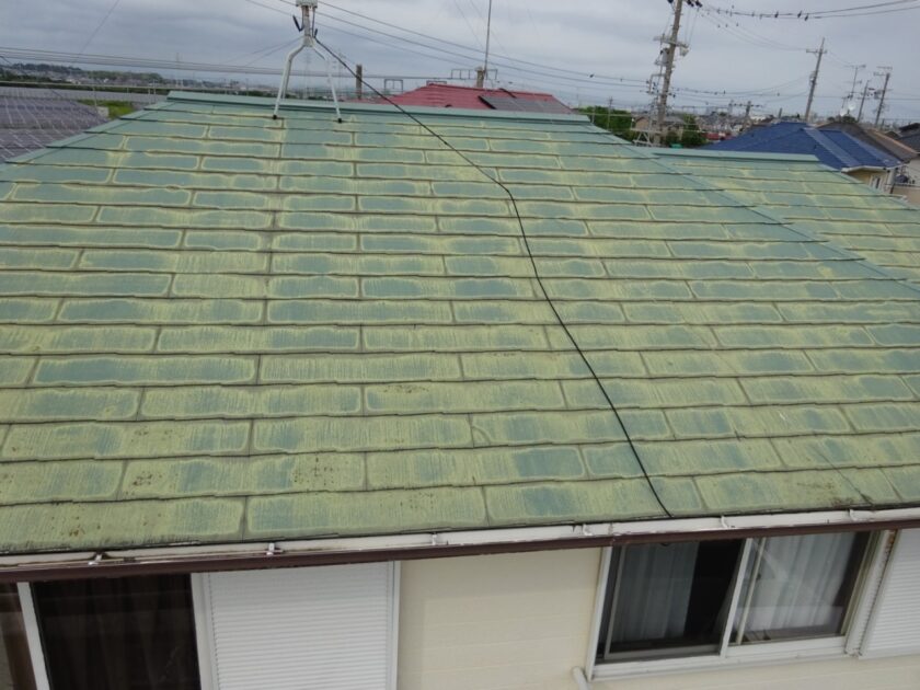 外壁屋根塗装 OB様　塗装前　屋根写真